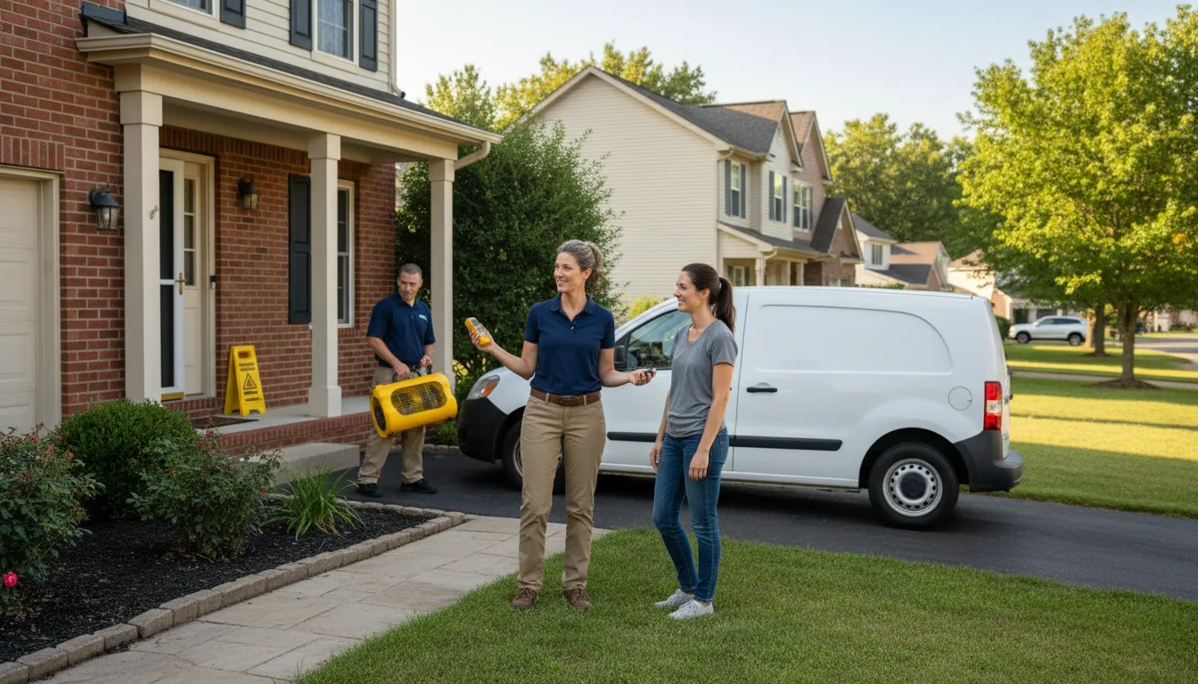 Residential water damage restoration in Clairton, PA
